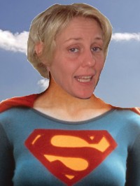 Bild von Superheldin